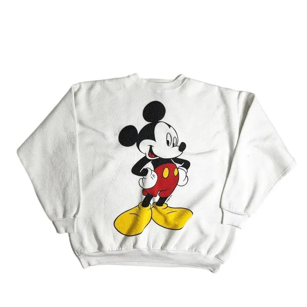 Vintage Mickey Unlimited‎ Mickey Mouse Big Print Sweatshirt Size XL Jerry